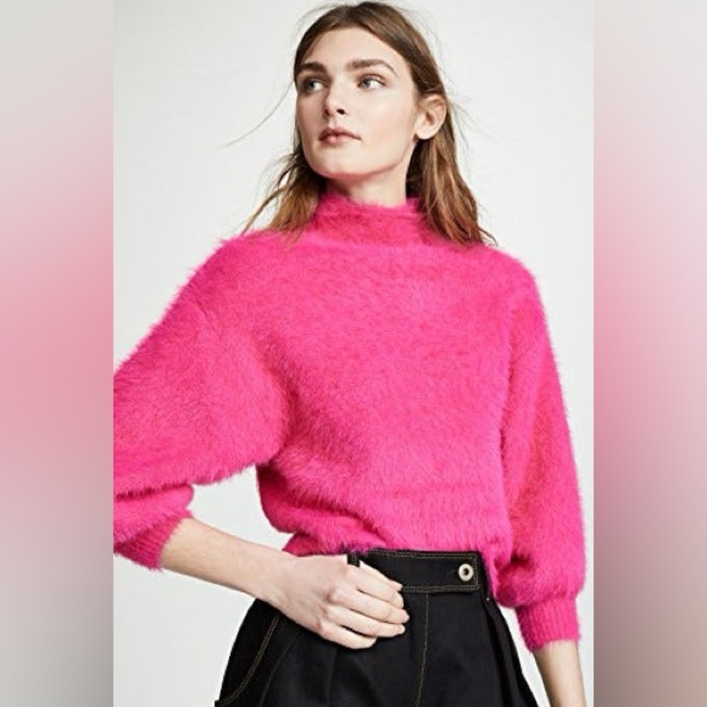 Line & Dot fuzzy Alder sweater